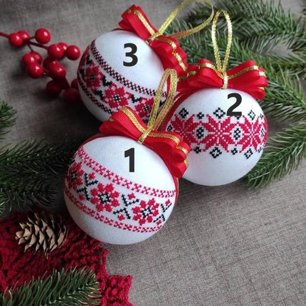 New Year ornament in Ukrainian style
