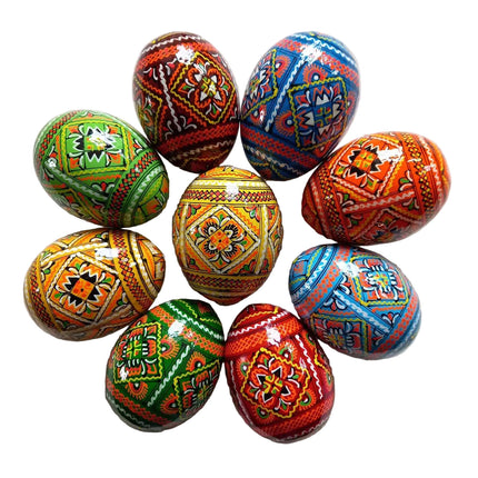Easter wooden eggs