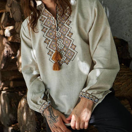 Traditional Ukrainian Shirt for Men