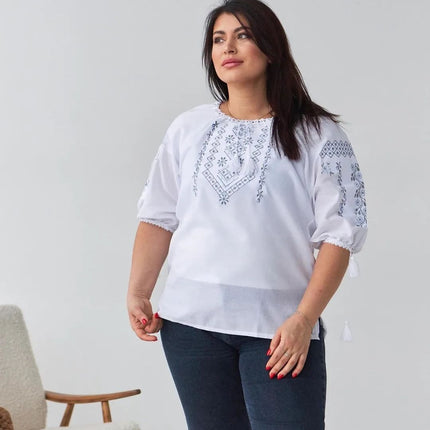 Ukrainian embroidered blouse Vyshyvanka for women