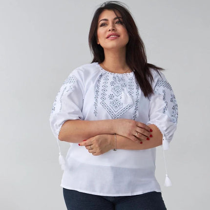 Ukrainian embroidered blouse Vyshyvanka for women