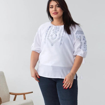Ukrainian embroidered blouse Vyshyvanka for women