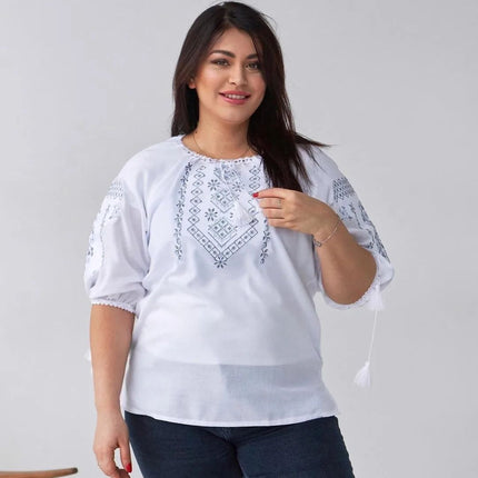 Ukrainian embroidered blouse Vyshyvanka for women