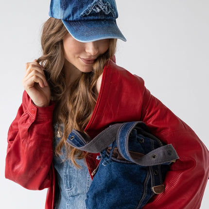 Denim cap