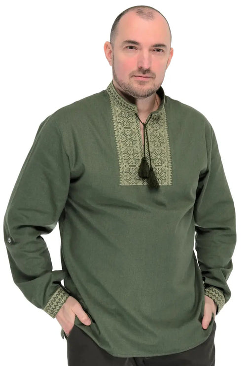 Mens vyshyvanka  modern linen