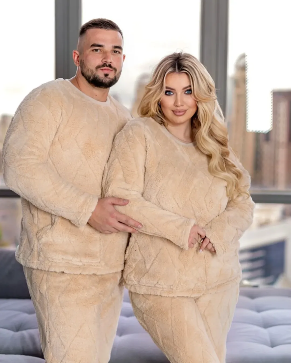 Plush Fleece  Pyjamas – Unisex Cozy Loungewear