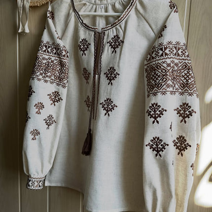 Women's Ukrainian Linen Vyshyvanka with Poltava Embroidery