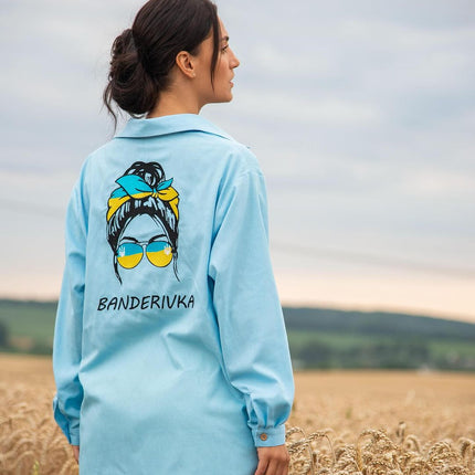 Women's shirt with embroidery Banderivka