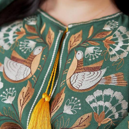 Blouse with embroidery in Ukrainian style