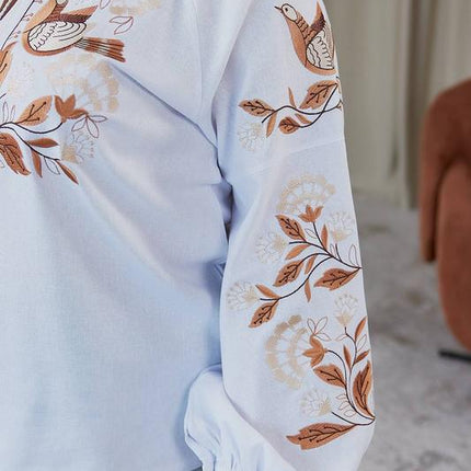 Blouse with embroidery in Ukrainian style
