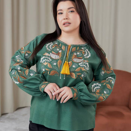Blouse with embroidery in Ukrainian style