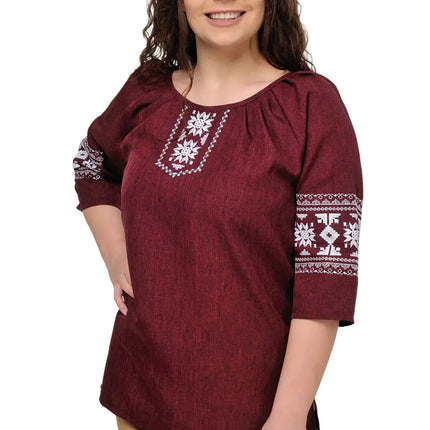Blouse in Ukrainian style with embroidery