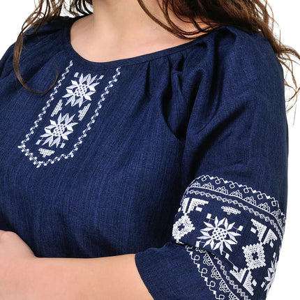 Blouse in Ukrainian style with embroidery
