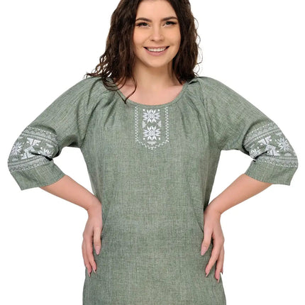 Blouse in Ukrainian style with embroidery