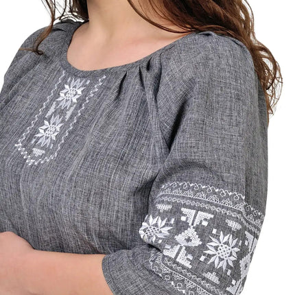 Blouse in Ukrainian style with embroidery