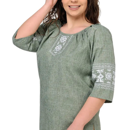 Blouse in Ukrainian style with embroidery