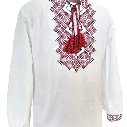 Children's embroidered shirt with long sleeves