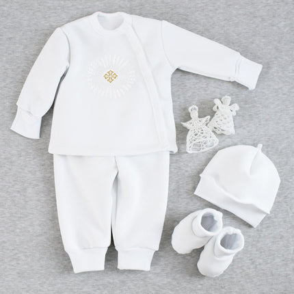 Baby Boy Dedication Outfit – 4 Piece Set