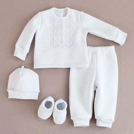 Baby Boy Dedication Outfit – 4 Piece Set