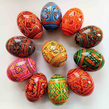 Easter wooden eggs