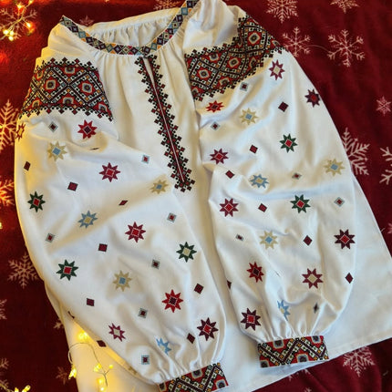 Embroidered Ukrainian Christmas Blouse