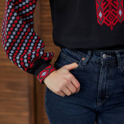 Embroidered Ukrainian woman's blouse