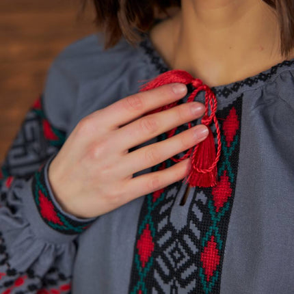 Embroidered Ukrainian woman's blouse