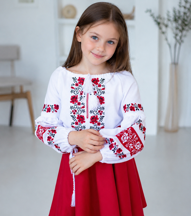 Girls' Vyshyvanka Ukrainian Embroidered Dresses & Blouses VyshyvankaUA Girls' Vyshyvanka Ukrainian Embroidered Dresses & Blouses VyshyvankaUA