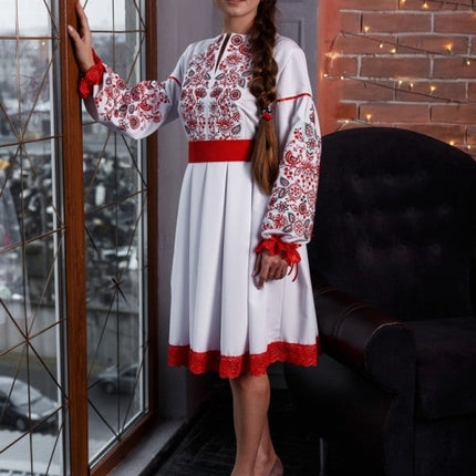 Embroidered Ukrainian dress