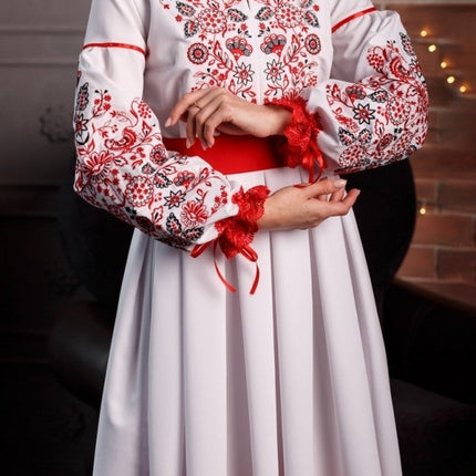 Embroidered Ukrainian dress