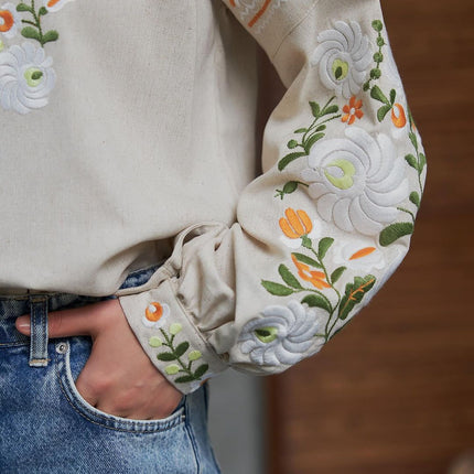 Embroidered blouse for women Petrykivka