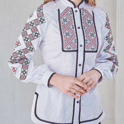 Embroidered blouse in Ukrainian style