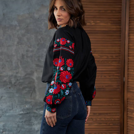 Embroidered blouse for women Petrykivka