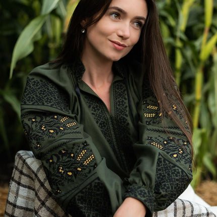 Embroidered blouse for women in Ukrainian style