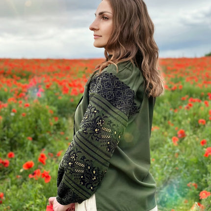 Embroidered blouse for women in Ukrainian style
