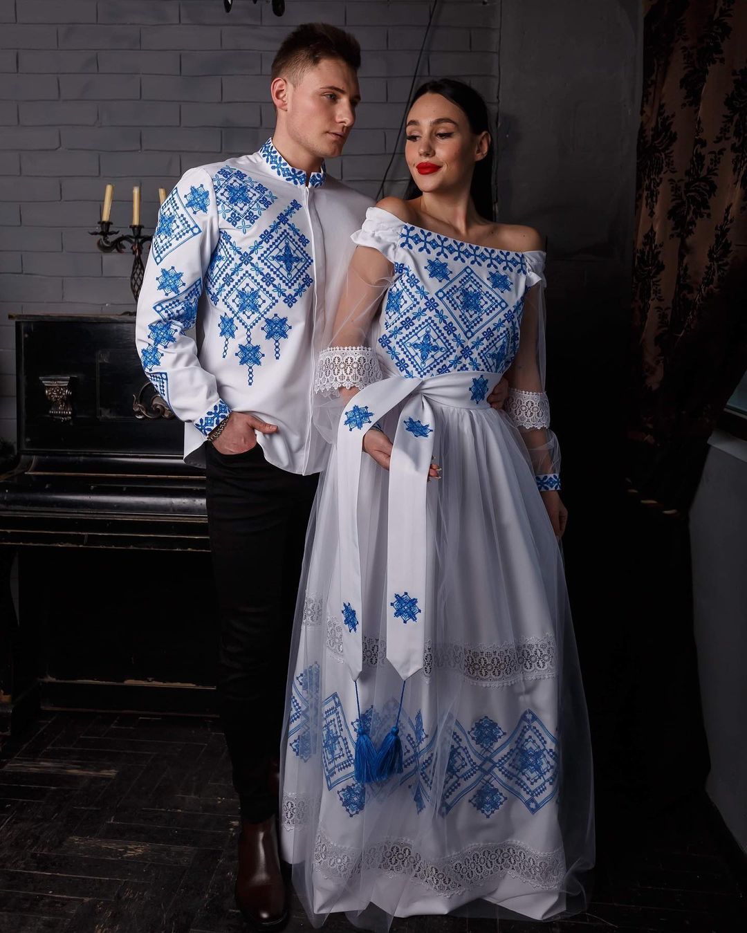 Wedding dress with Ukrainian embroidery VyshyvankaUA Wedding dress with Ukrainian embroidery VyshyvankaUA