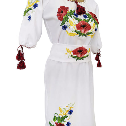 Ukrainian embroidered dress