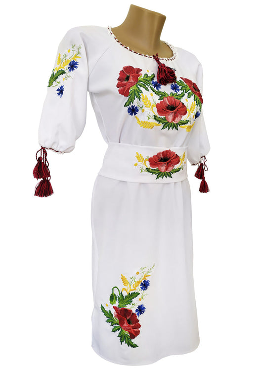 Ukrainian embroidered dress