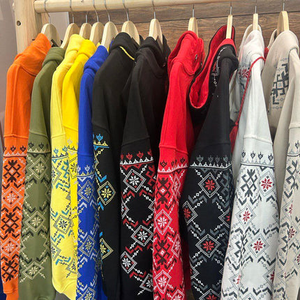 Unisex hoodie with embroidery