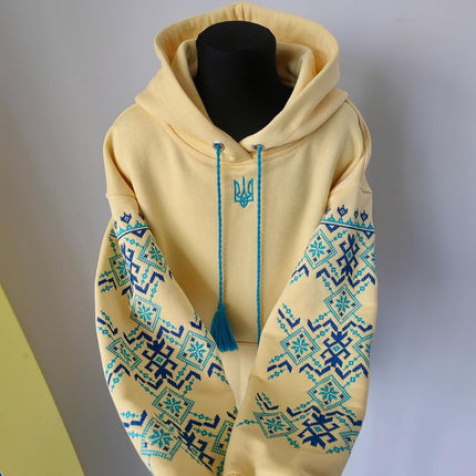 Unisex hoodie with embroidery