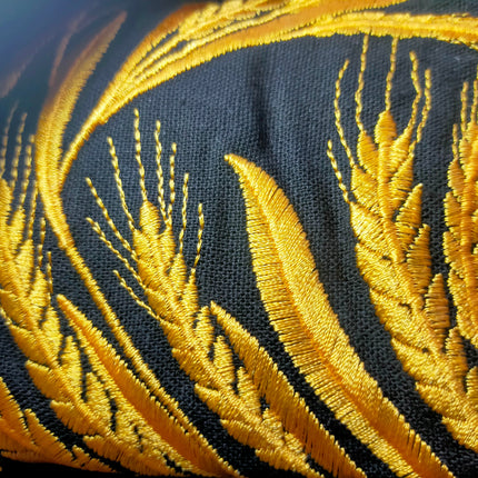 Women's embroidered blouse in Ukrainian style with a wheat ear