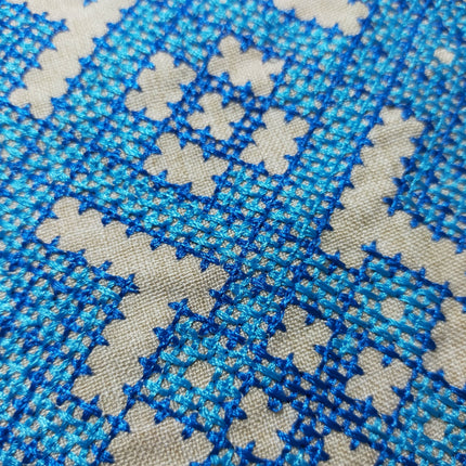 Men's embroidered shirt with a geometric ornament in the Ukrainian style