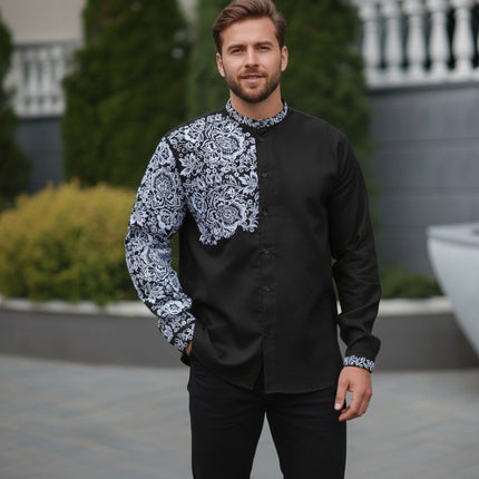 Men’s Ukrainian Embroidered Shirt – Modern Traditional Vyshyvanka