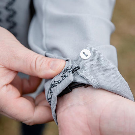 Men's embroidered shirt with a contemporary ornament