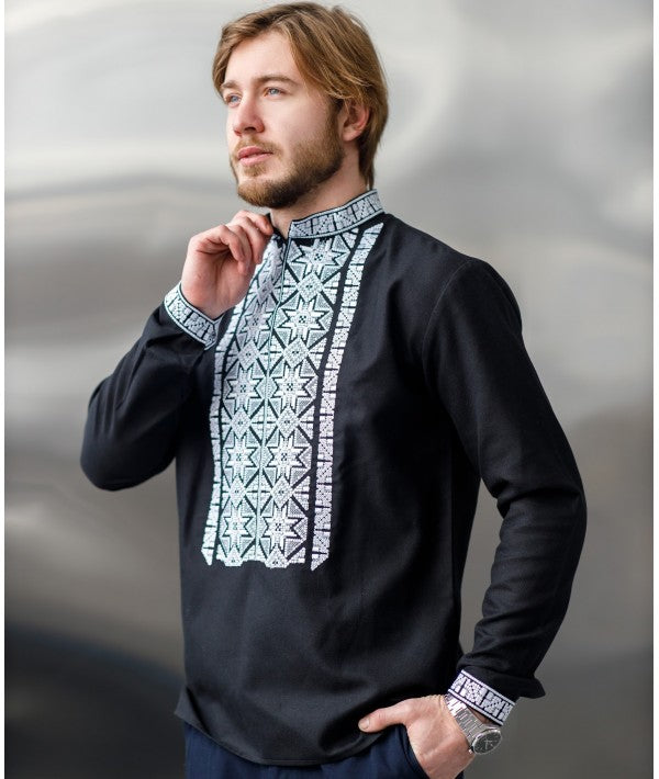 Mens embroidered shirt