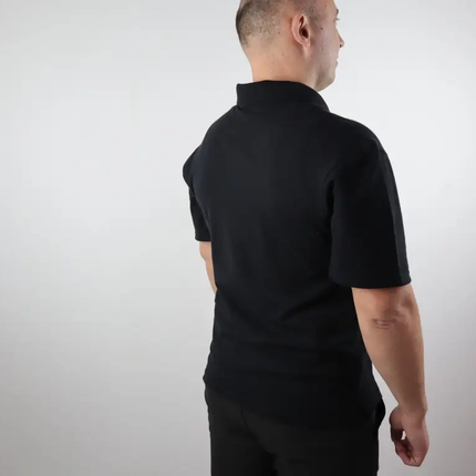 Men's polo t-shirt with embroidered Tryzub