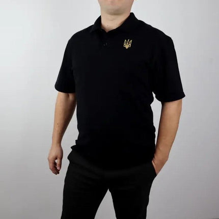 polo shirt with Tryzub embroidery