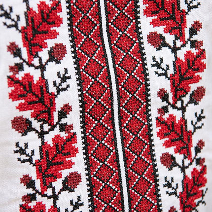 Men's vyshyvanka shirt with oak tree ornament