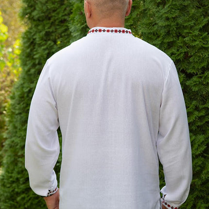Men's vyshyvanka shirt with oak tree ornament