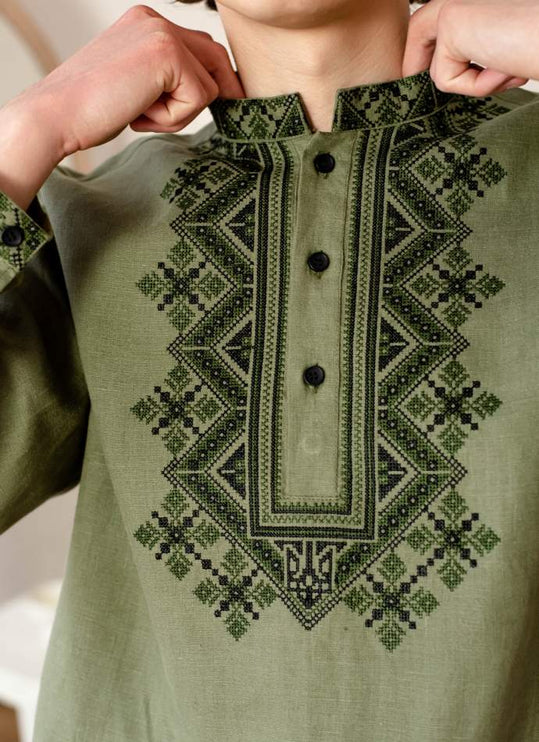 embroidered shirt